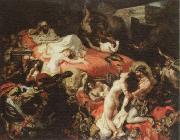 Eugene Delacroix the death of sardanapalus Spain oil painting reproduction